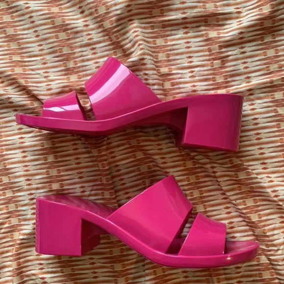 Los Angeles Apparel pvc sandal open back slides summer pool beach resort - Picture 3 of 6